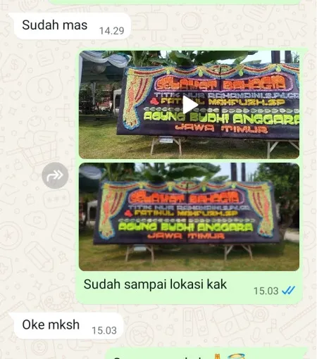 Pengiriman Papan Bunga Alam Jaya