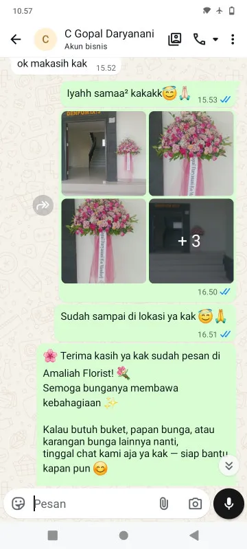 Pengiriman Karangan Bunga Alam Jaya